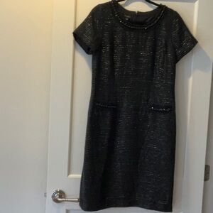 Talbots Black Sheath Dress Knee-Length Short Sleeve (never worn)
